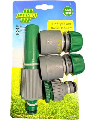 Lasher Hose Fittings - Hose Set 4 Piece for 12mm Hose Pipe