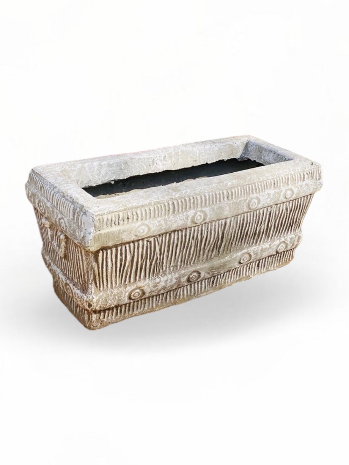 Rectangular Sleeper Extra Small Whitewash Finish - L600mm x H280mm x W260mm - 30kg