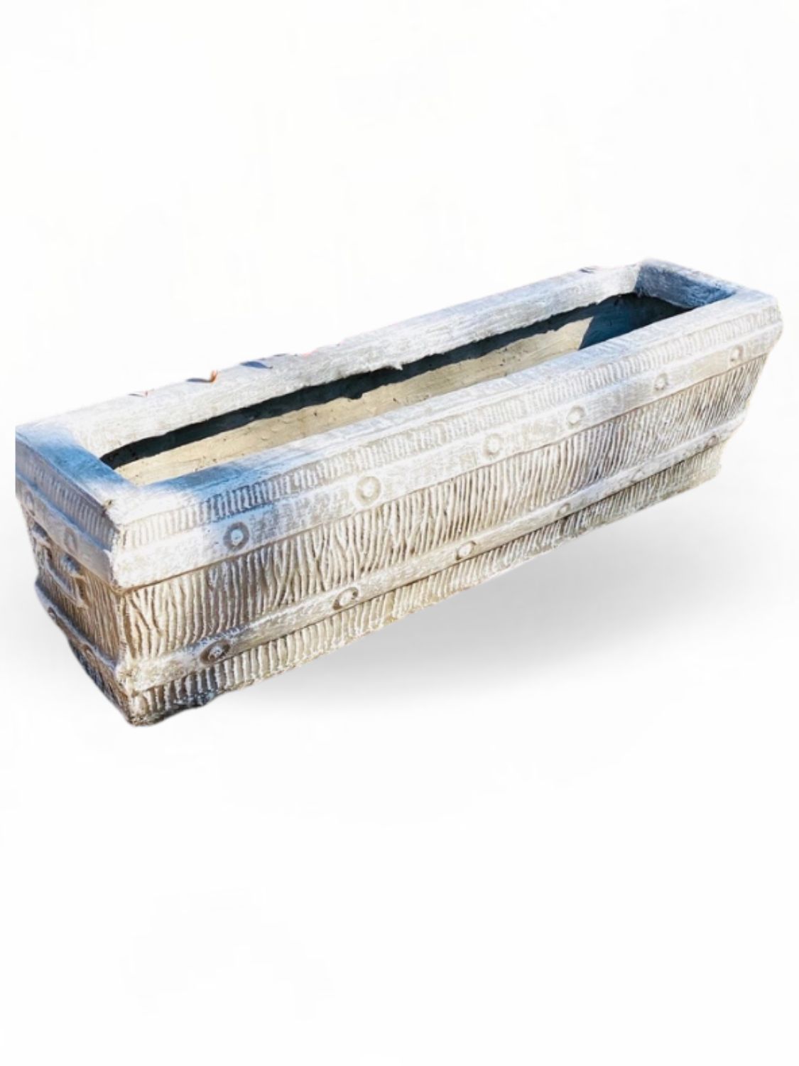 Rectangular Sleeper Small Whitewash Finish - L1000mm x H280mm x W280mm - 33kg