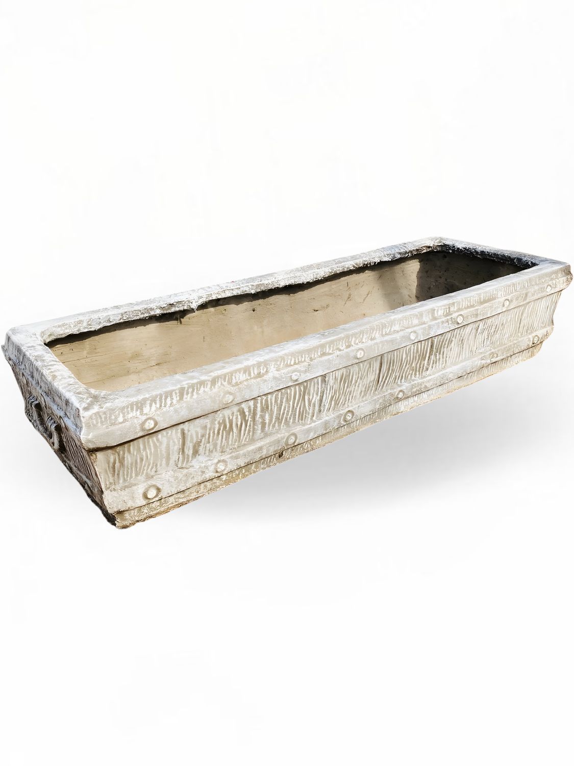 Rectangular Sleeper Large Whitewash Finish - L1304mm x H280mm x W450mm - 61kg