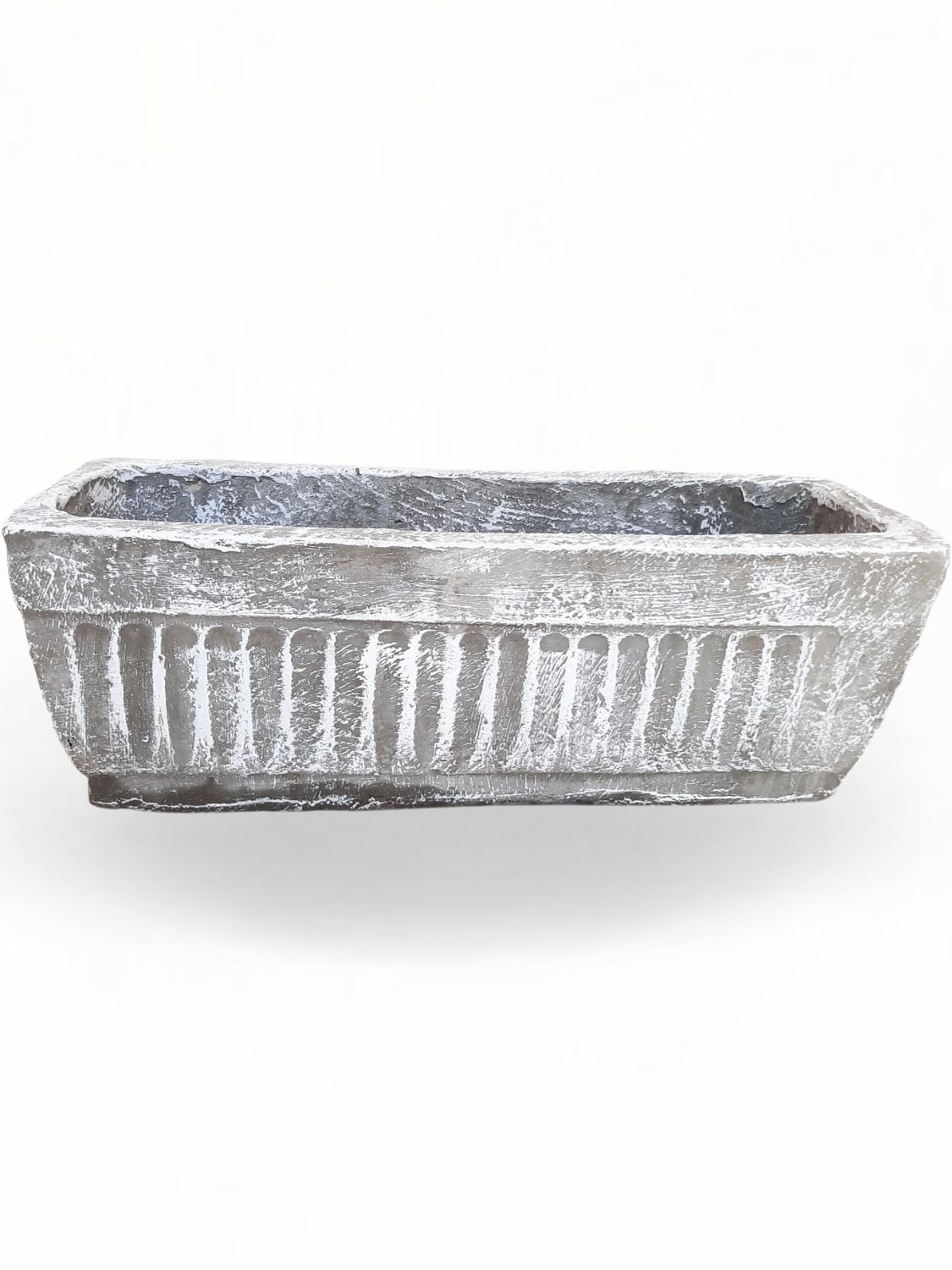 Window Pot Medium Whitewash Finish - L450mm x W150mm - 9kg