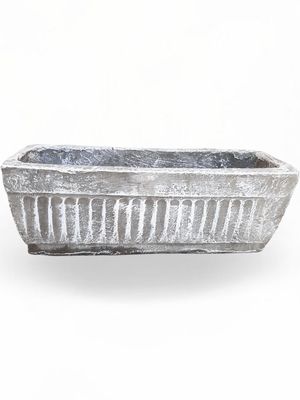 Window Pot Medium Whitewash Finish - L450mm x W150mm - 9kg