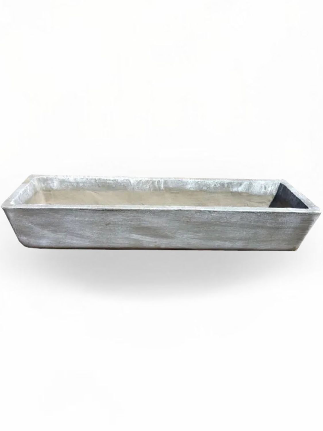 Rectangular Herb Bowl Large Whitewash Finish - L1200mm x W380mm - 45kg