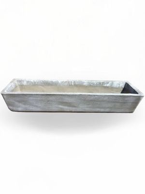 Rectangular Herb Bowl Large Whitewash Finish - L1200mm x W380mm - 45kg