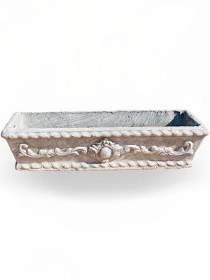 Rectangular Planter Classic Whitewash Finish - L850mm - 28Kg