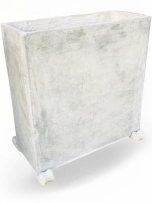 Ondela Rectangular XL Pot Raw Cement Concrete - L1000mm x H1000mm x W405mm - 123kg