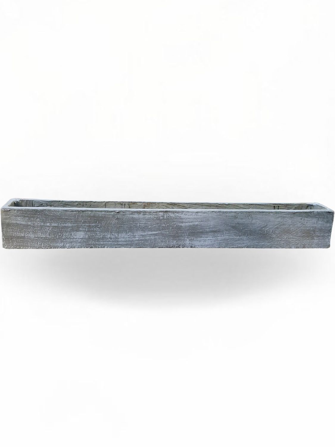 Window Pot Long Whitewash Finish - L1400mm x W155mm x H175mm- 20kg