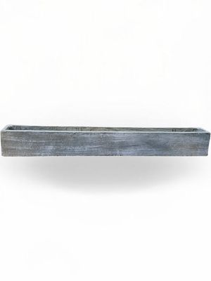 Window Pot Long Whitewash Finish - L1400mm x W155mm x H175mm- 20kg