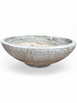 Pradia Cactus and Succulent Bowl Whitewash Finish - H220mm x W410mm - 8kg