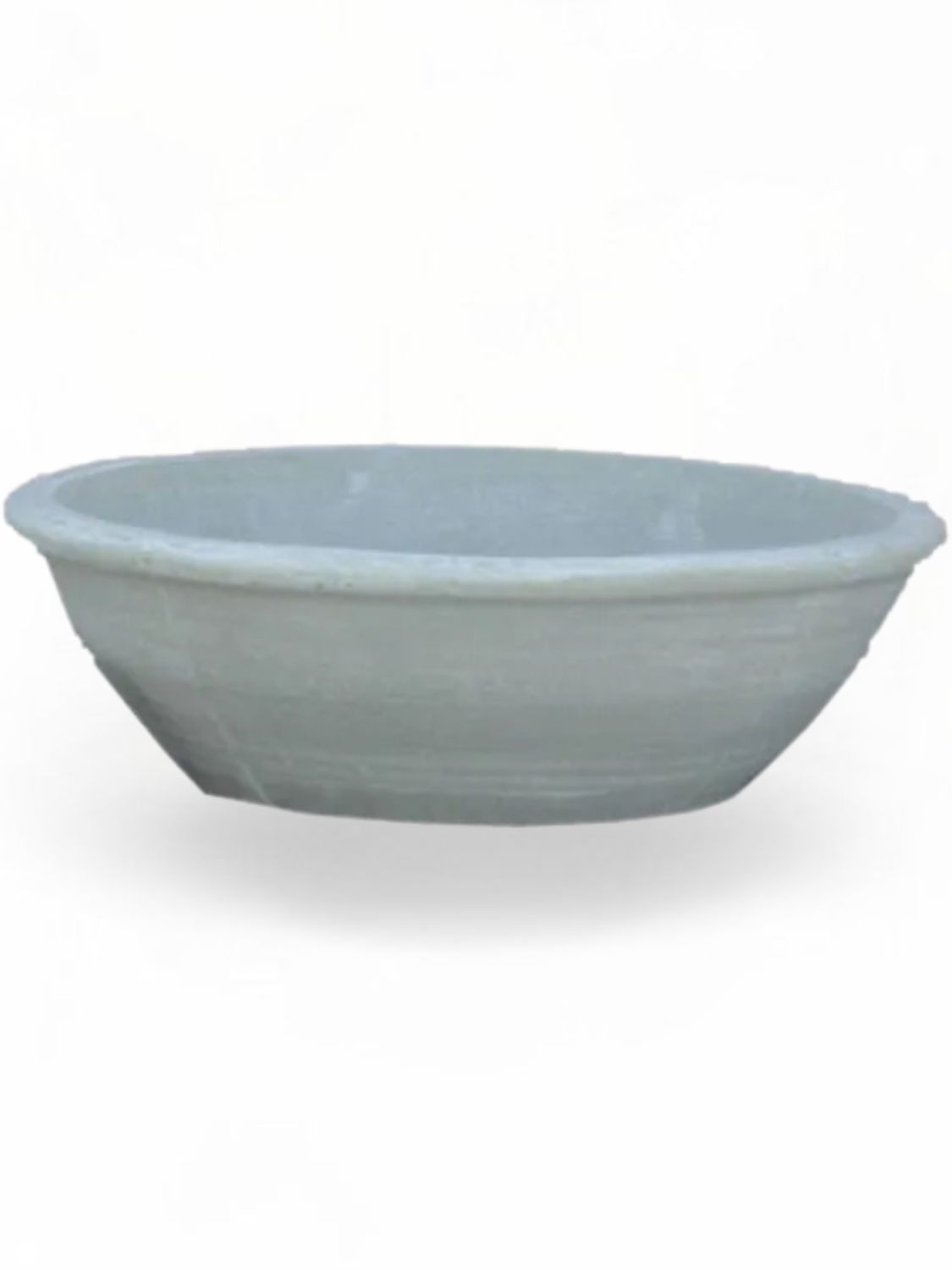 Round Bowl Whitewash Finish - H230mm - 21kg