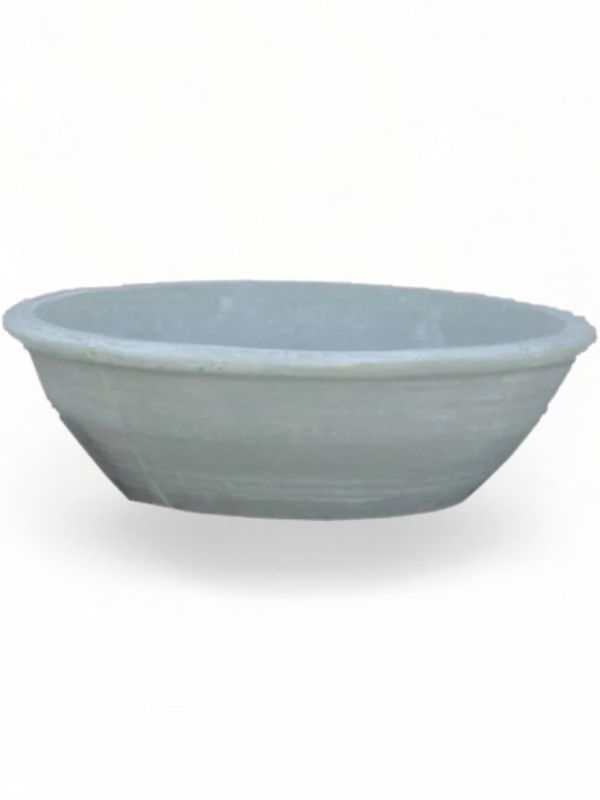 Round Bowl Whitewash Finish - H230mm - 21kg