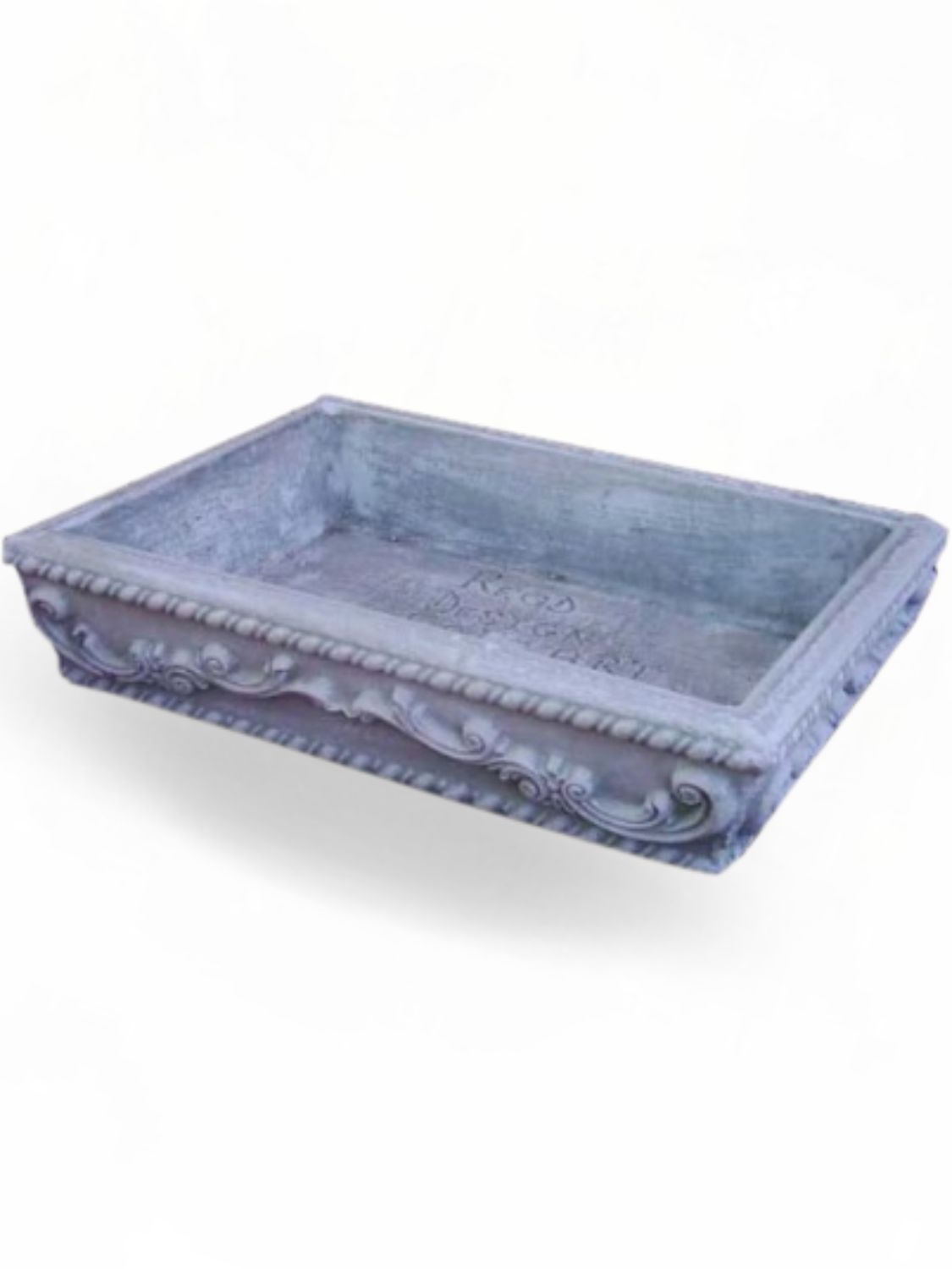 Bonsai Planter Whitewash Finish - L550mm x W400mm - 16kg