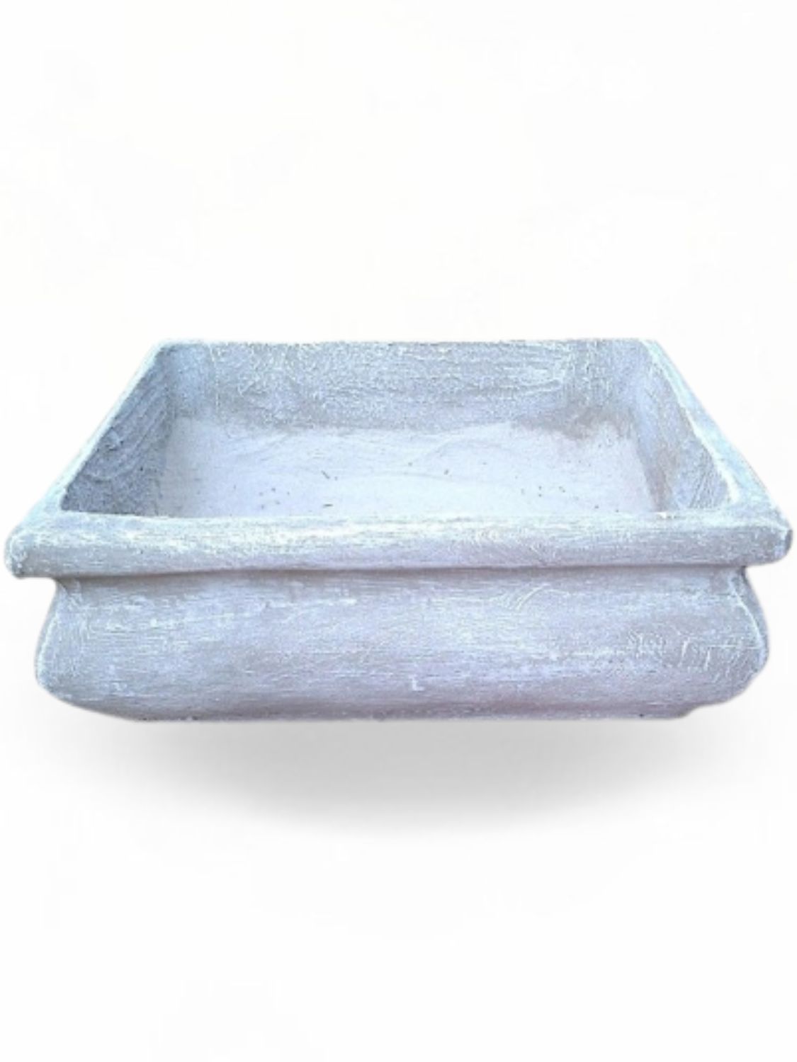 Bonsai Planter Square Whitewash Finish - L305mm x W305mm - 9kg