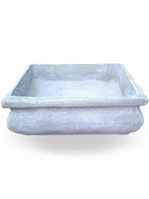 Bonsai Planter Square Whitewash Finish - L305mm x W305mm - 9kg