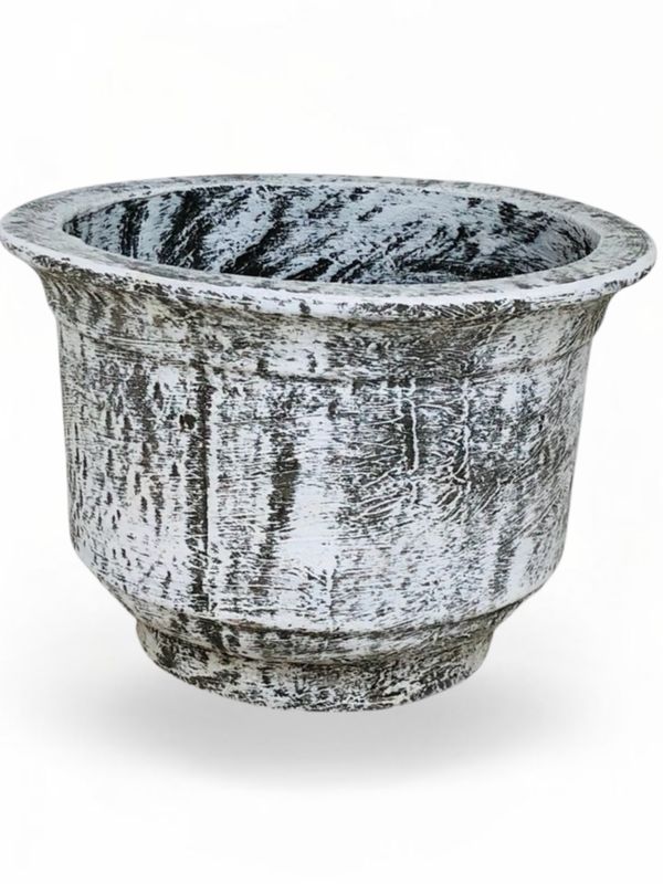 Crown Cactus and Succulent Bowl Whitewash Finish - H200mm x W290mm - 4kg