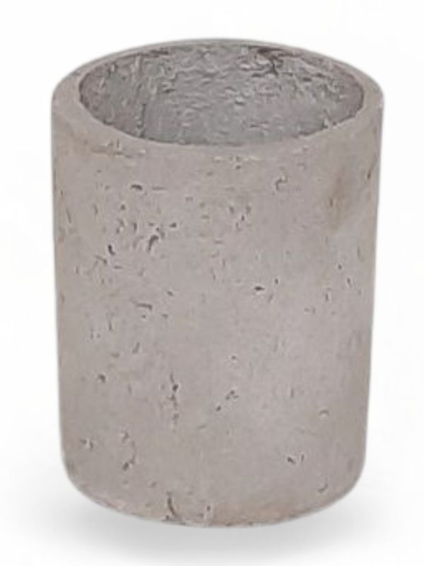 Round Plain Mini Planter Cement Finish - H115mm x W95mm - 0.5kg