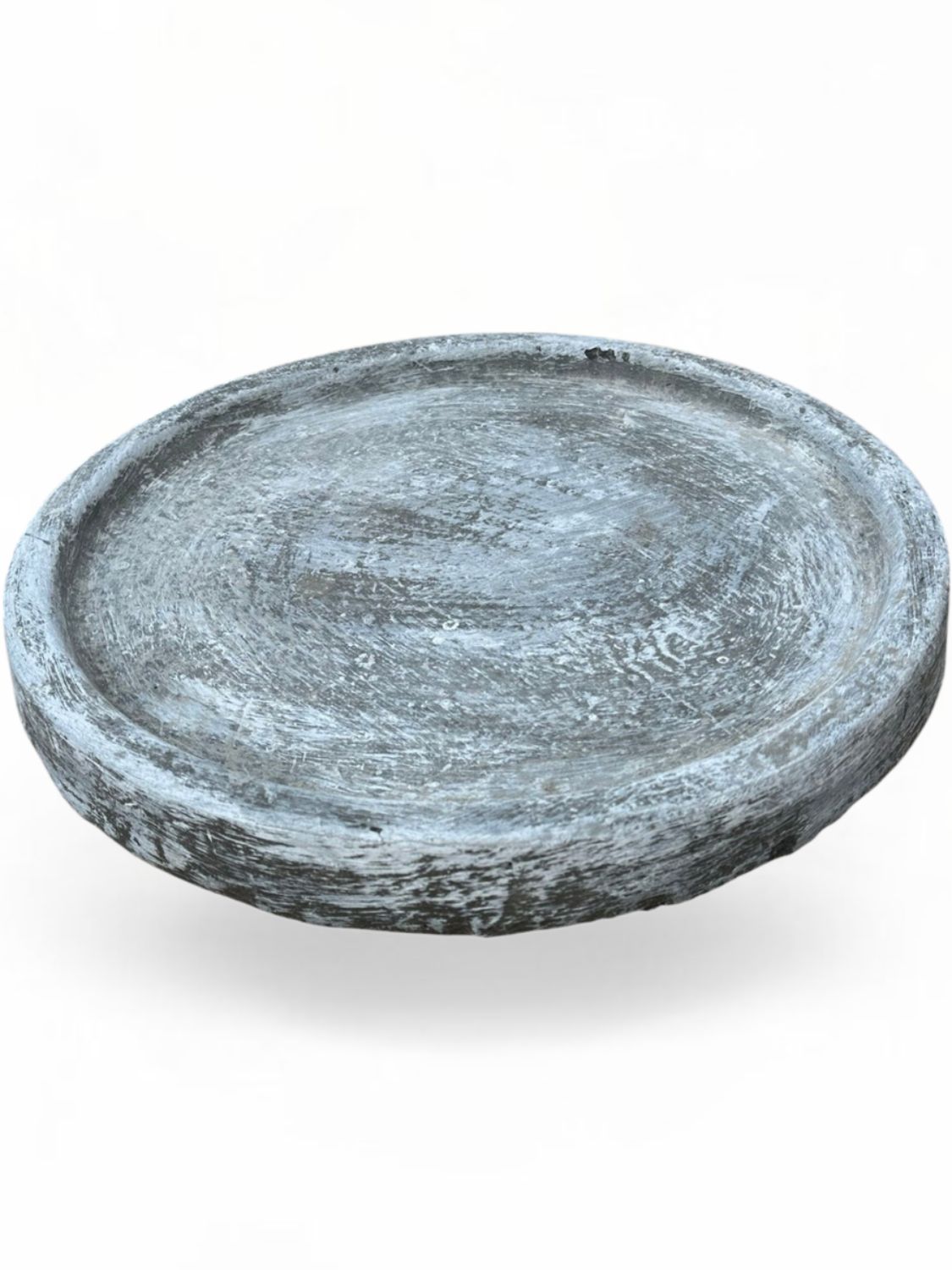 Drip Tray Medium Thin Round Whitewash Finish - W410mm - 7kg