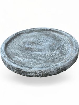 Drip Tray Medium Thin Round Whitewash Finish - W410mm - 7kg