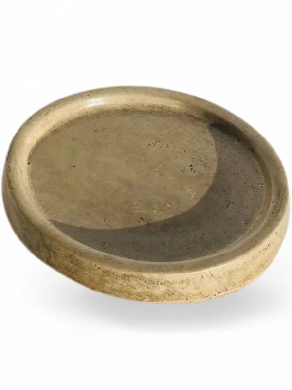 Drip Tray Small Round Cement Seal Finish - W320mm - 4kg