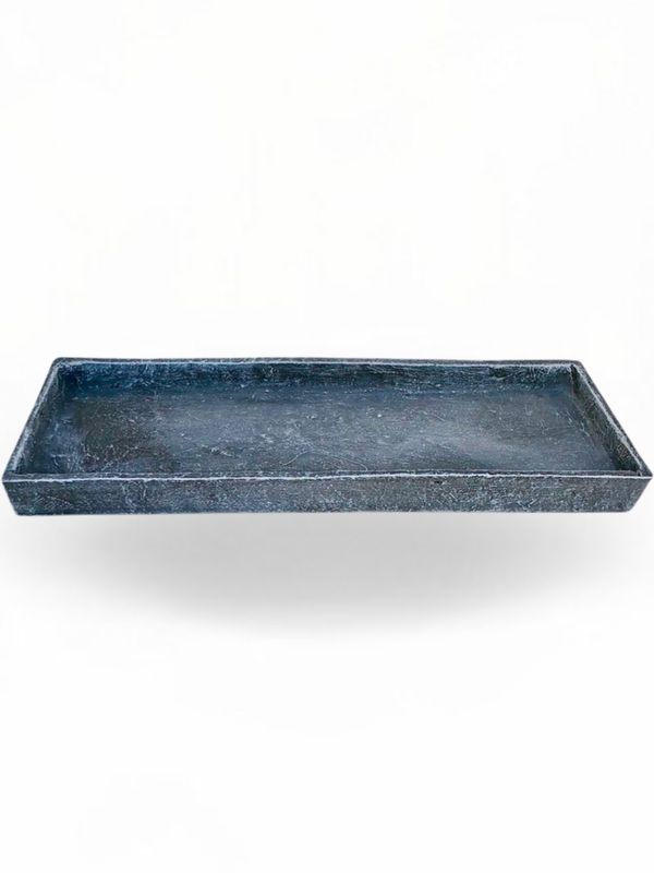 Drip Tray Rectangular Whitewash Finish - W250mm x L520mm - 5kg