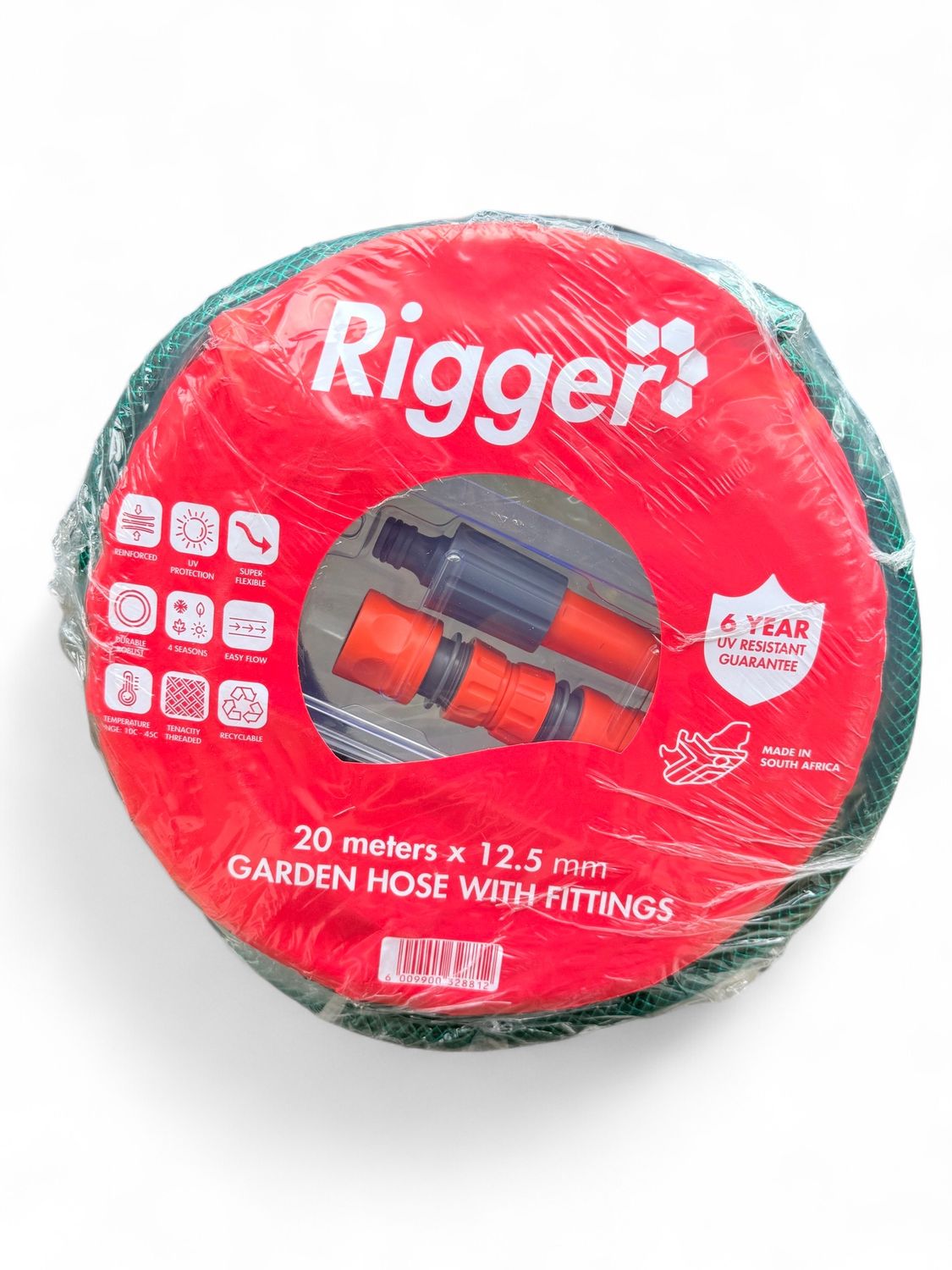 Hose Garden Reinforced 6 Year 12.5mmx20m &quot;Including Fittings&quot;