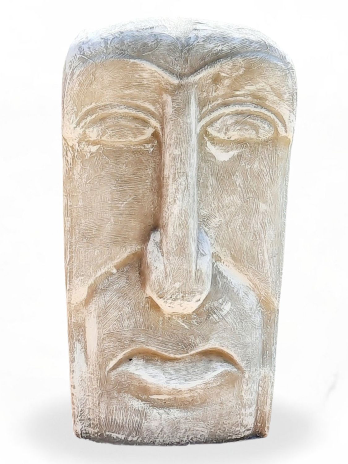 Island Face Large Whitewash Finish - H800mm