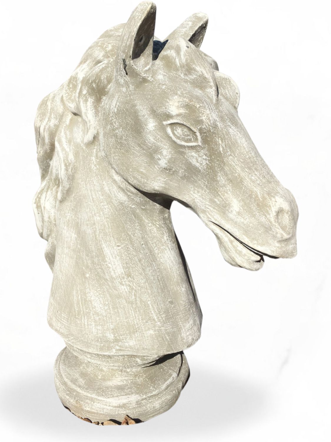 Horse Head Whitewash Finish - H900mm - 56kg