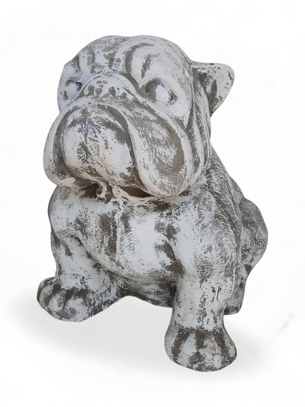 Bulldog Small Whitewash Finish - H300mm - 7kg