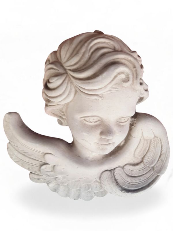 Angel Face Wall Plaque (Left) - W220mm x H200mm