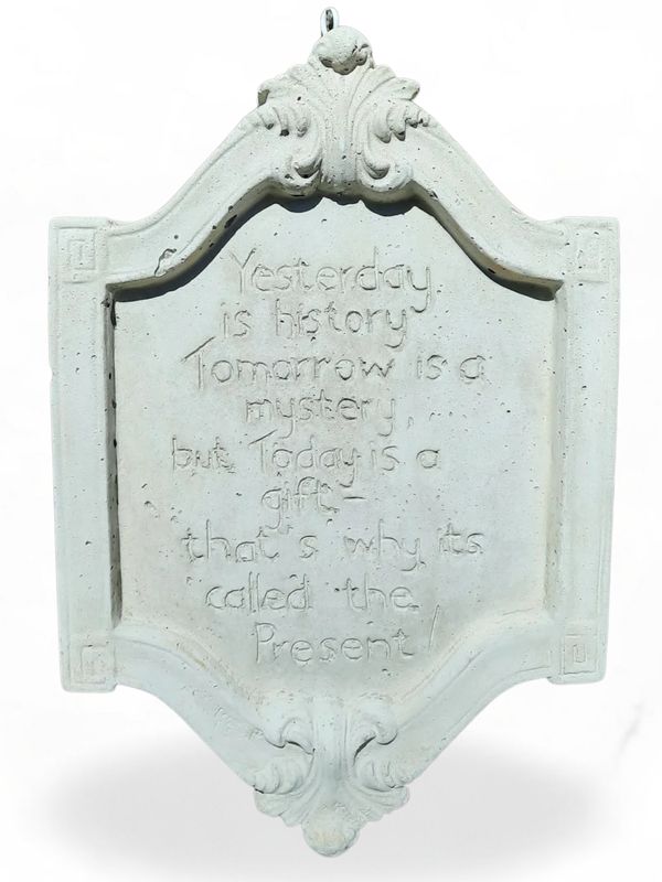 Yesterday Wall Plaque - H360mm x W240mm