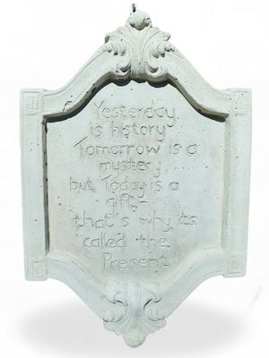 Yesterday Wall Plaque - H360mm x W240mm