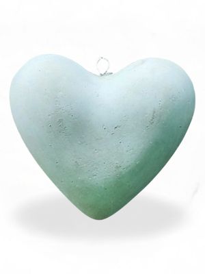 Heart Bowl Small Cement Finish - W160mm x L160mm - 0.5kg