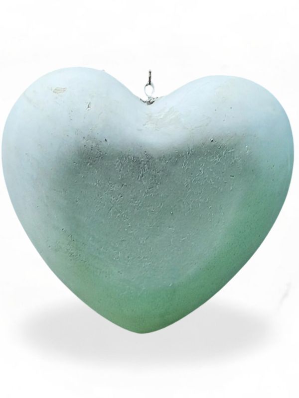 Heart Bowl Large Cement Finish - W310mm x L310mm - 3.5kg