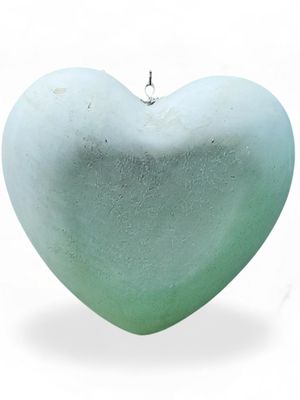 Heart Bowl Large Cement Finish - W310mm x L310mm - 3.5kg