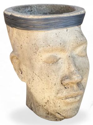 Adam Head Planter Wire Finish - H240mm x W150mm - 3kg