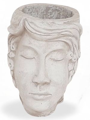 Eve Head Vase Cement Finish - H230mm x W150mm - 3kg