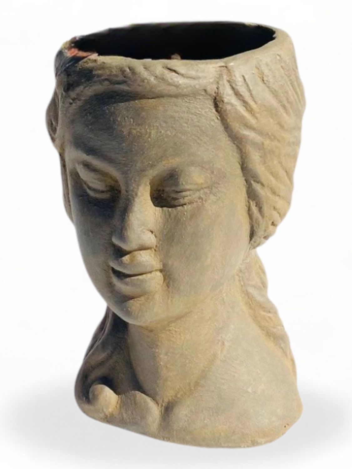 Lady Anna Planter Head Antique Amber - H250mm x W150mm - 5.8kg