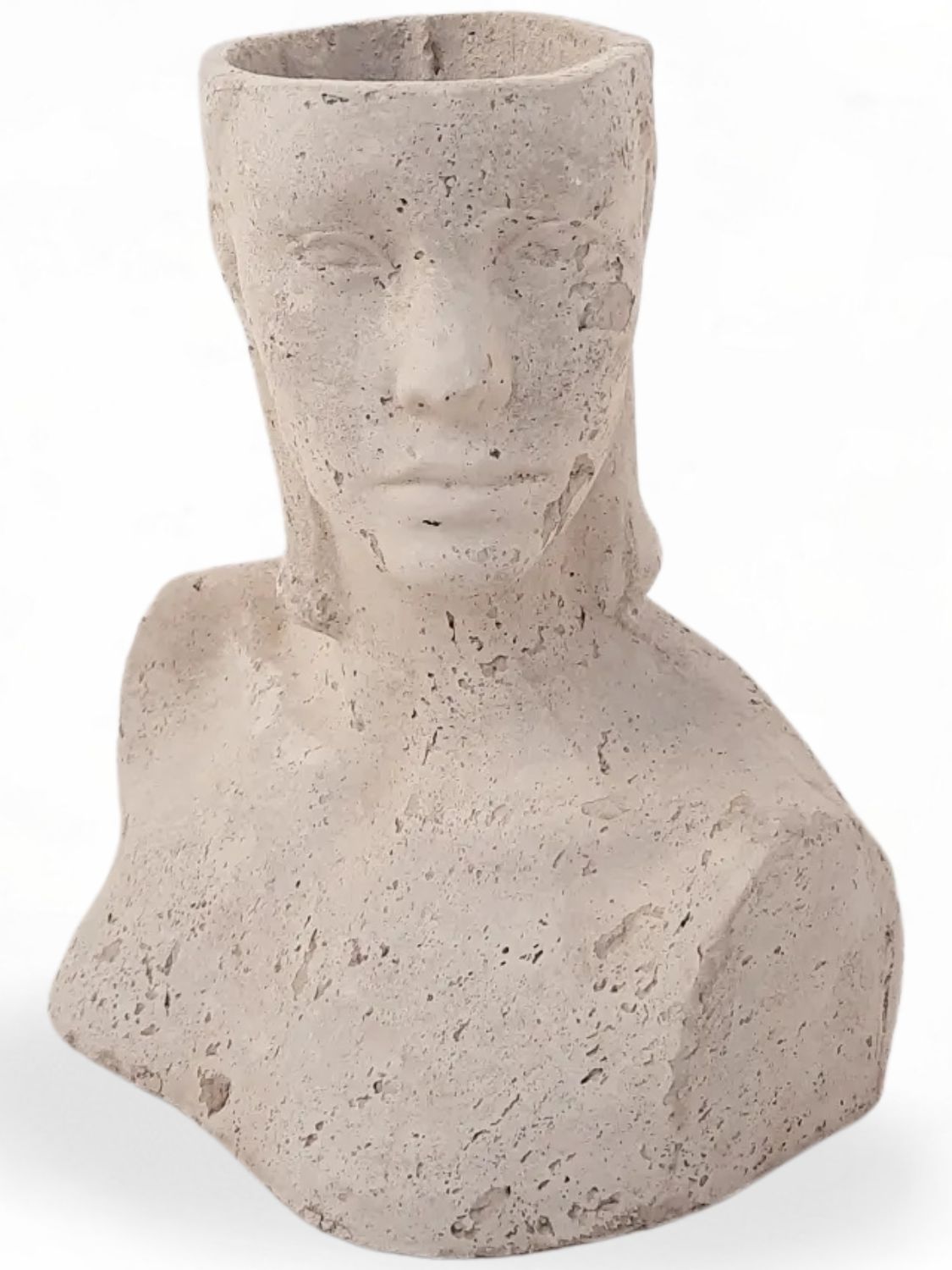 Diana Head Planter Cement Finish - H420mm x W250mm - 3kg