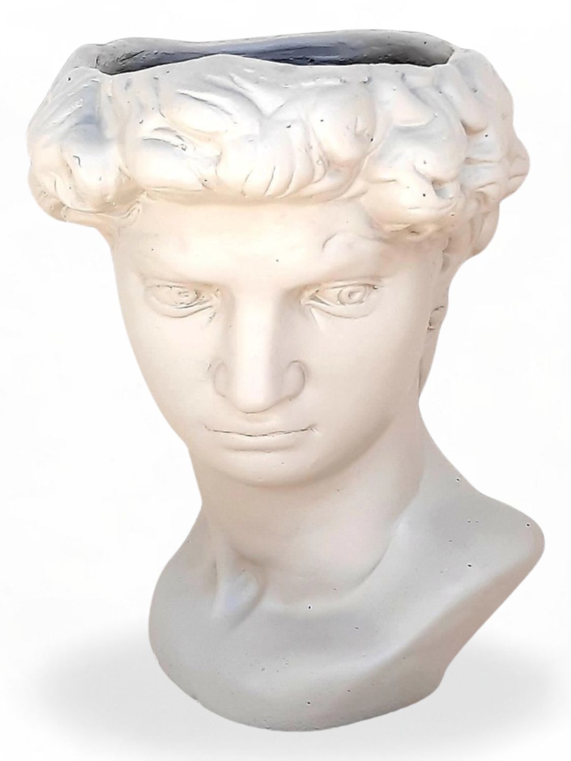 David Head Planter Cement Colour Finish - H290mm x W230mm - 6kg