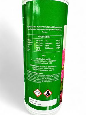 Wonder Shake &amp; Grow Pink Hydrangea (38) Plantfood 500g