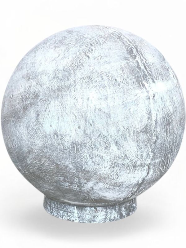 Fountain Ball X-Large Whitewash Finish - H650mm x W620mm - 38kg - Hollow Lightweight