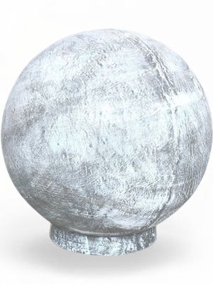Fountain Ball X-Large Whitewash Finish - H650mm x W620mm - 38kg - Hollow Lightweight