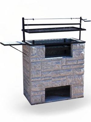 Braai Whitewash Finish - H906mm x W480mm x L903mm - 382kg