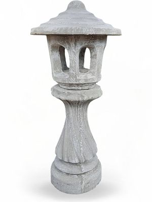 Swazi Spiral Lamp Large Whitewash Finish - H1210mm x W535mm - 138kg