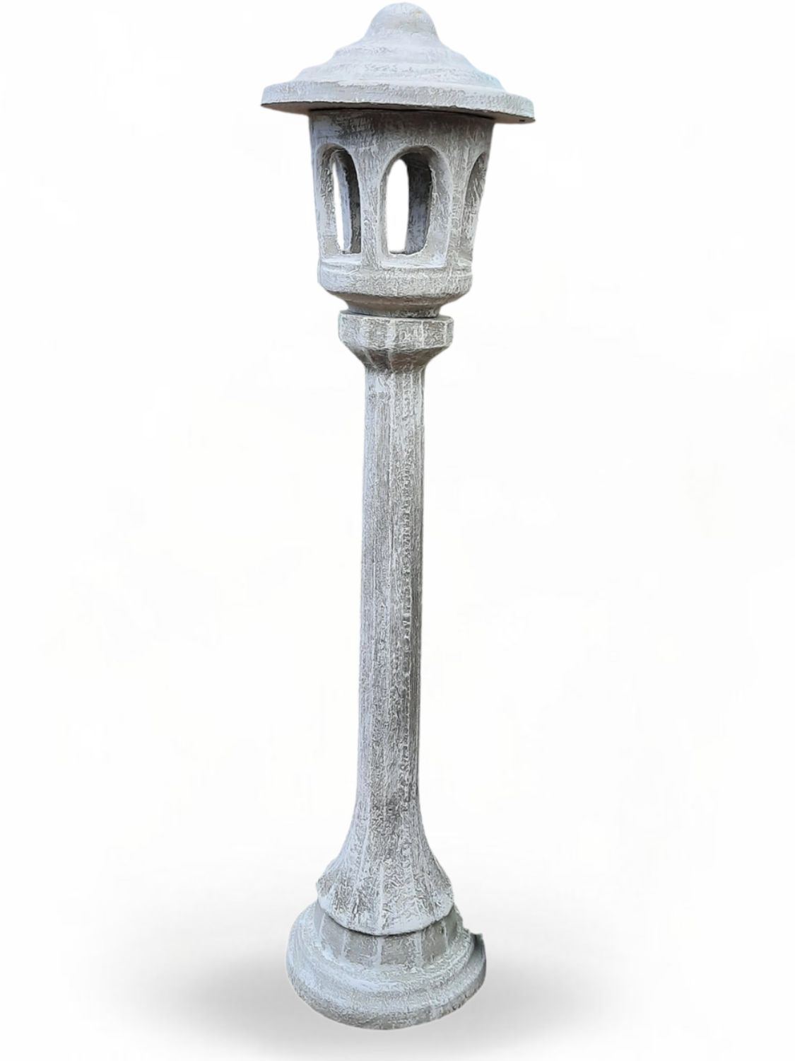 Swazi Light (Lamp) Large Whitewash Finish - H1690mm x W425mm - 87kg