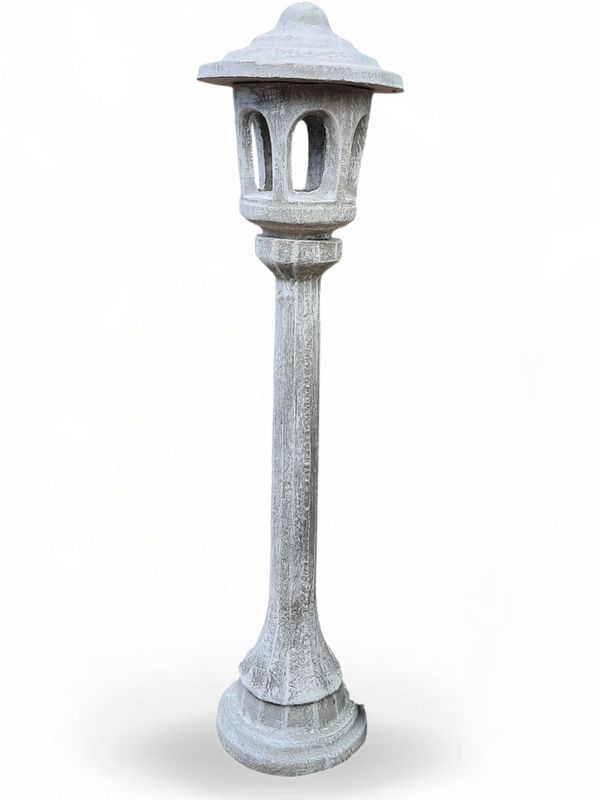 Swazi Light (Lamp) Large Whitewash Finish - H1690mm x W425mm - 87kg