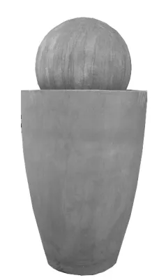 Bergmann's Fountain White Wash Finish - H1410mm W630mm - 60kg (Excluding Pump)