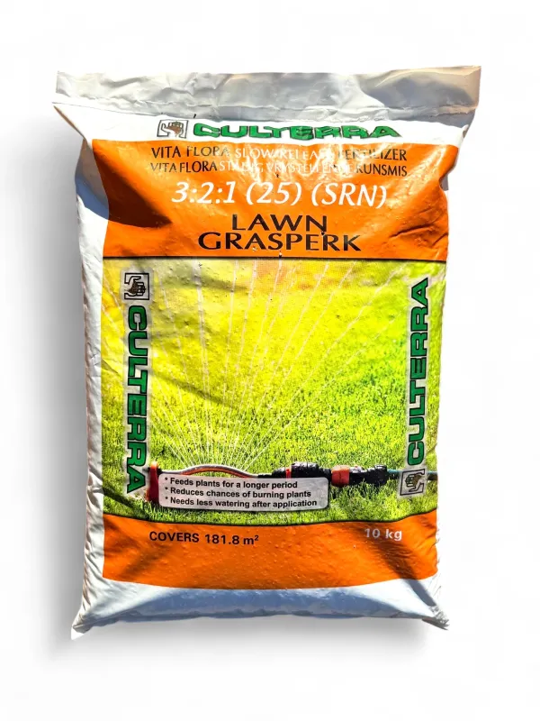 Culterra Vita Flora Fertilizer 3.2.1 (25) Lawn Fertilizer Slow Release Nitrogen 10kg