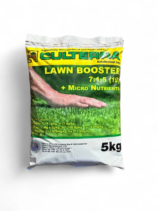 Organic Lawn Booster Fertilizer 7:1:5 (19) Plus Micro Nutrients 5Kg