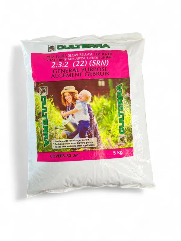 Culterra Vita Flora Fertilizer 2.3.2 (22) Slow Release Nitrogen  5kg